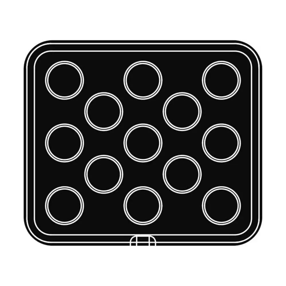 13 IMPRONTE TONDE Ø 60/57 H 20 MM - PIASTRA PER COOKMATIC 380X330 MM - PIASTRA24 - PAVONI ITALIA - PIASTRE E STAMPI