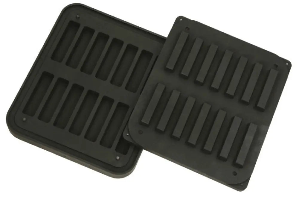 14 IMPRONTE RETTANGOLARI 120X30/117X27 H 20 MM - PIASTRA PER COOKMATIC 380X330 MM - PIASTRA-X - PAVONI ITALIA - TEGLIE