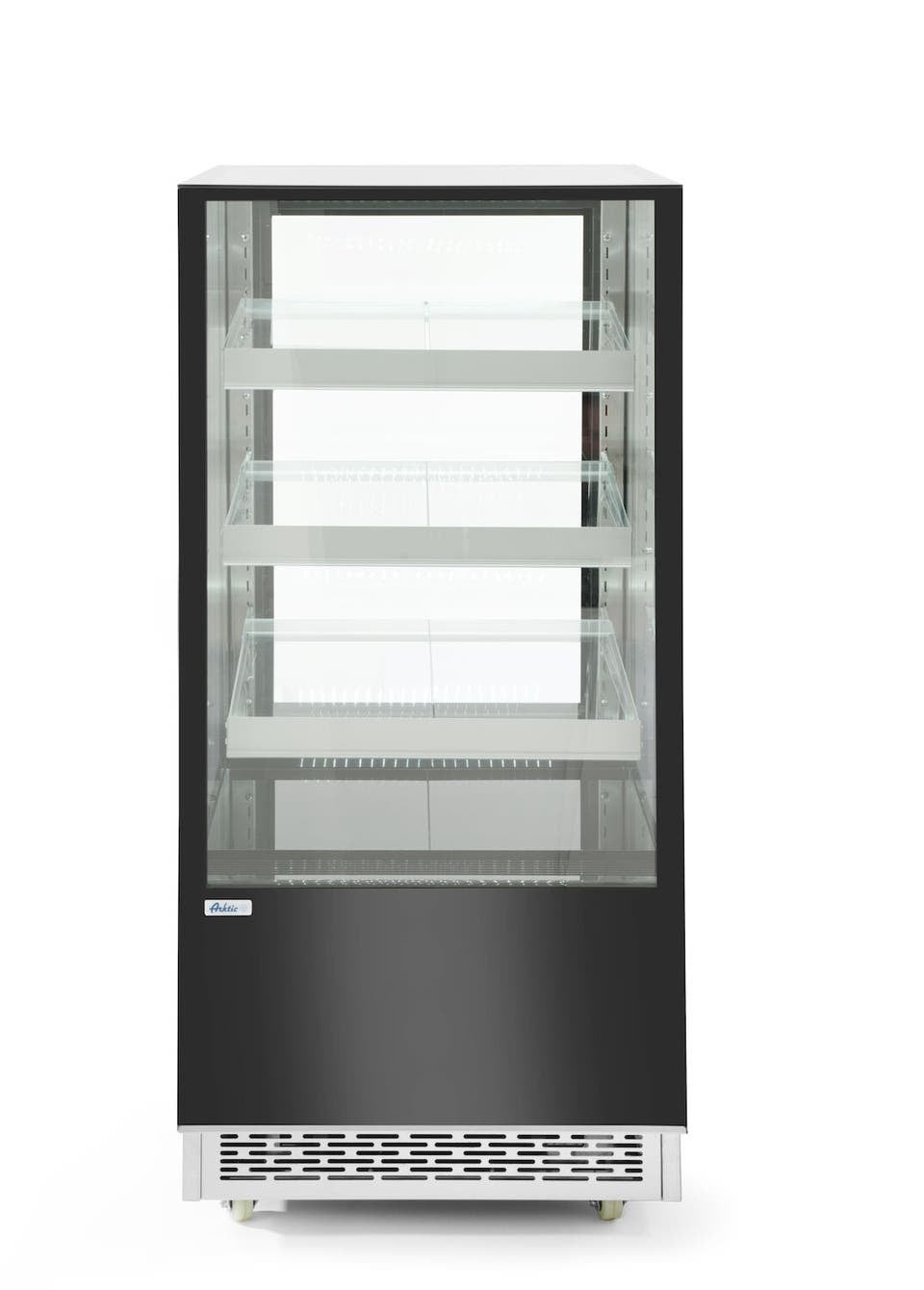 VETRINA REFRIGERATA CON 3 RIPIANI INCLINATI, ARKTIC, 300L, 230V/480W, 650X833X(H)1460MM