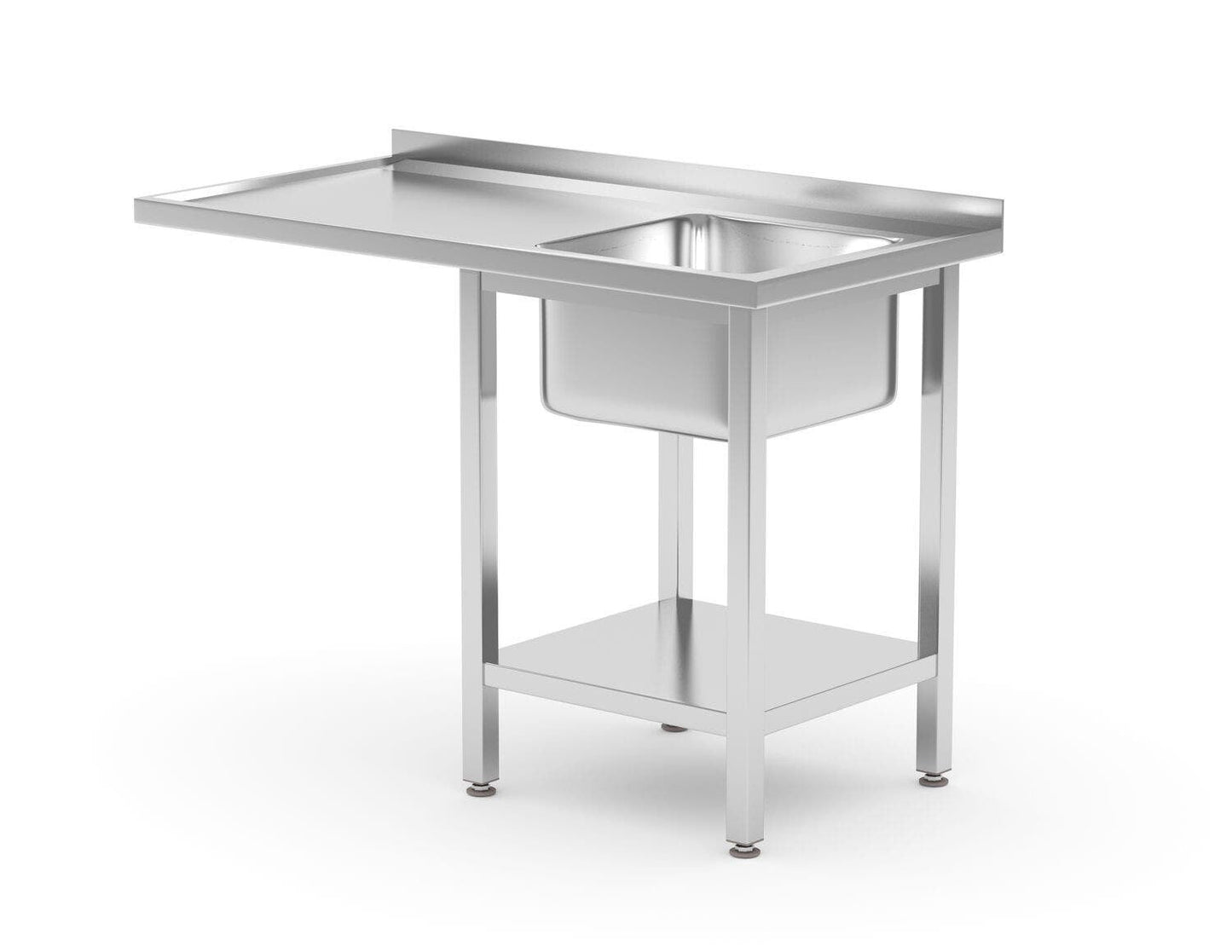 TAVOLO CON LAVELLO, VANO LAVASTOVIGLIE E RIPIANO, DESTRO, 1200X700X(H)850MM