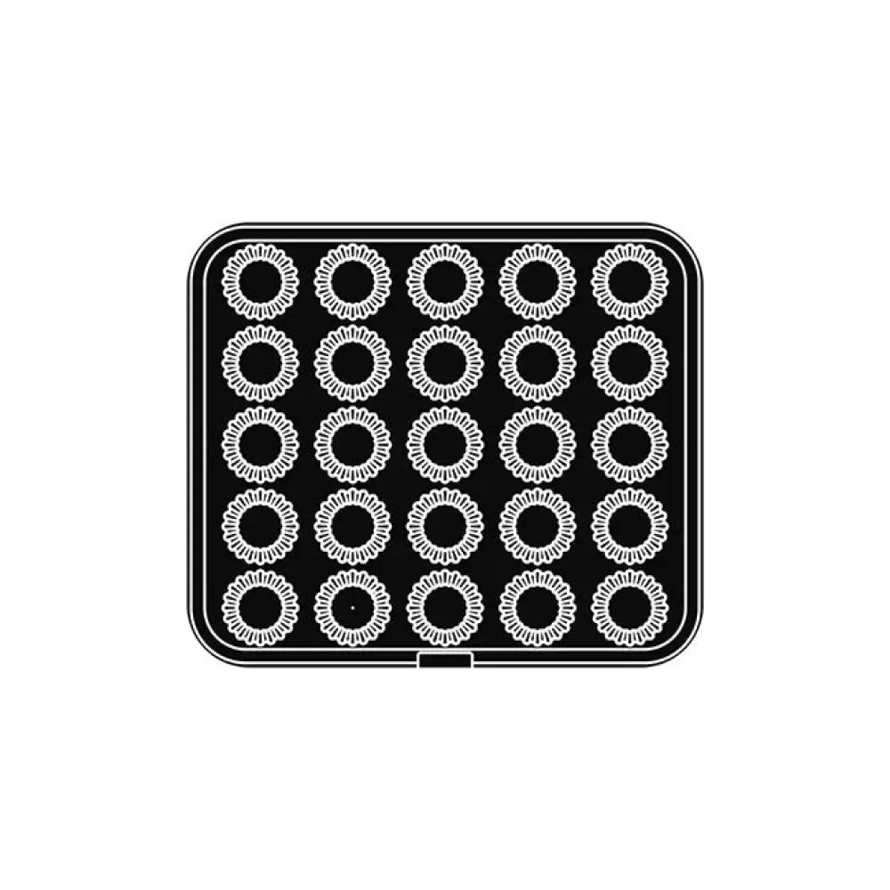 25 IMPRONTE TARTELLETTA Ø 55/35 H 16 MM - PIASTRA PER COOKMATIC 380X330 MM - PIASTRA00 - PAVONI ITALIA - TEGLIE E STAMPI