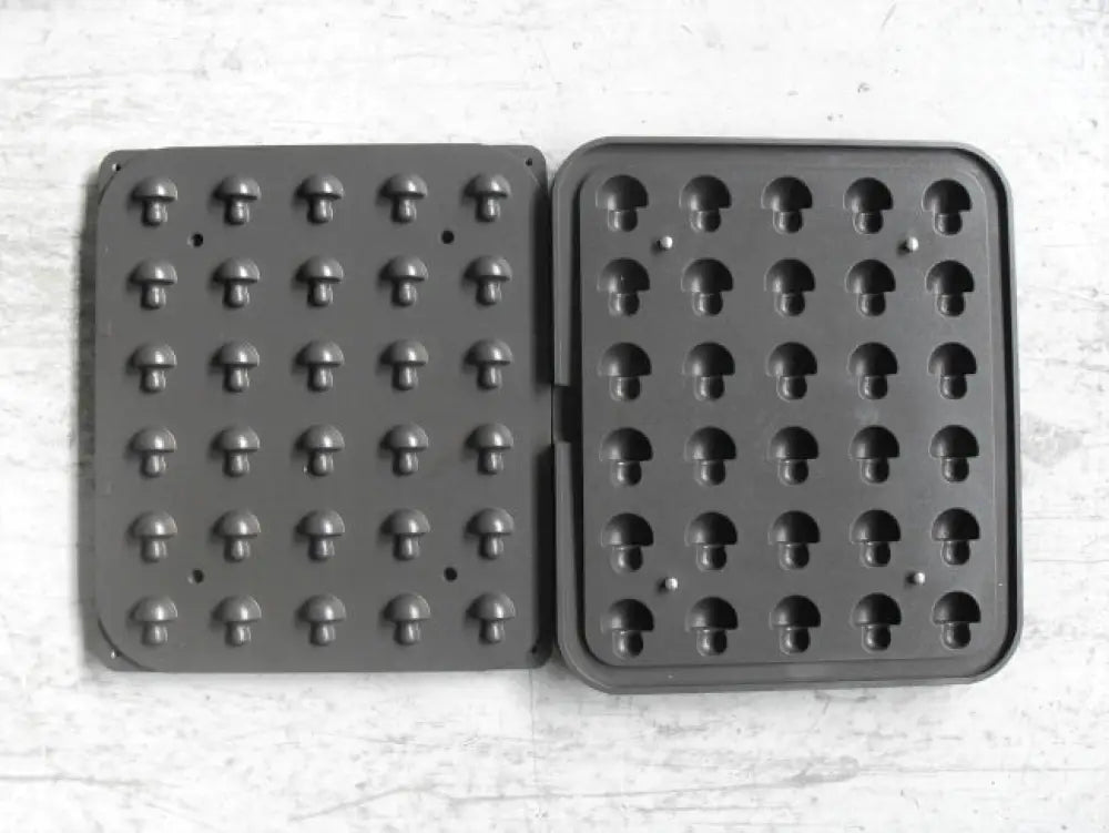 30 IMPRONTE FUNGO 40X35 H 17 MM - PIASTRA PER COOKMATIC 380X330 MM - PIASTRA-Y - PAVONI ITALIA - PIASTRE E STAMPI