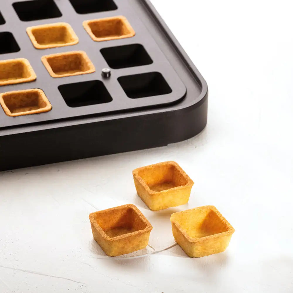 30 IMPRONTE QUADRATE 40X40/35X35 H 19 MM - PIASTRA PER COOKMATIC 380X330 MM - PIASTRA-3 - PAVONI ITALIA - PIASTRE