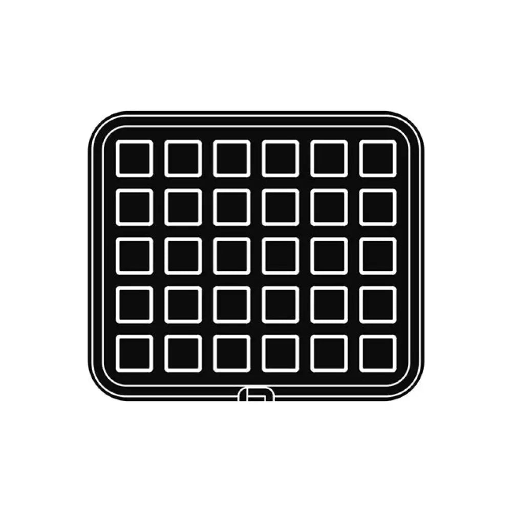 30 IMPRONTE QUADRATE 40X40/38X38 H 15 MM - PIASTRA PER COOKMATIC 380X330 MM - PIASTRA27 - PAVONI ITALIA - PIASTRE