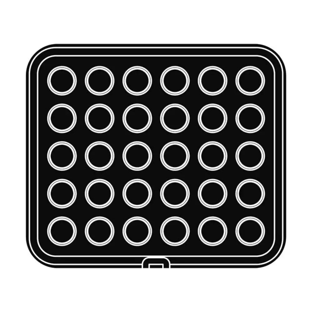 30 IMPRONTE TONDE Ø 41/36 H 15 MM - PIASTRA PER COOKMATIC 380X330 MM - PIASTRA52 - PAVONI ITALIA - PIASTRE E STAMPI