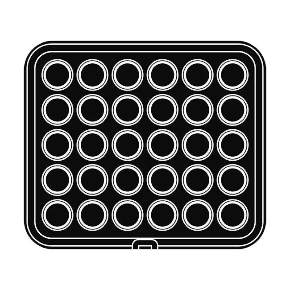 30 IMPRONTE TONDE Ø 48/41 H 20 MM - PIASTRA PER COOKMATIC 380X330 MM - PIASTRA26 - PAVONI ITALIA - TEGLIE E STAMPI