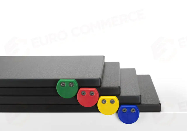 4 SET TAGLIERE NERO CON BORCHIE COLORATE - EUROCEPPI