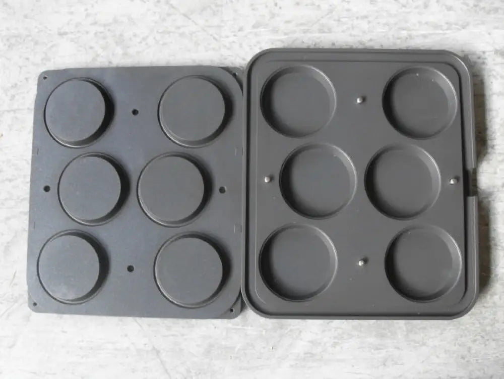 6 IMPRONTE TONDE Ø 109/95 H 21 MM - PIASTRA PER COOKMATIC 380X330 MM - PIASTRA-T - PAVONI ITALIA - PIASTRE E STAMPI