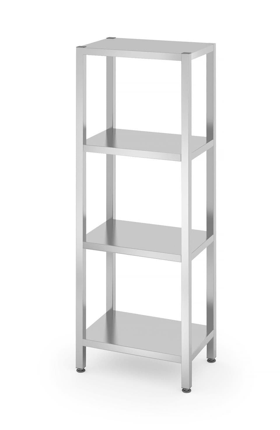 RACK DI STOCCAGGIO CON 4 RIPIANI PIENI - IMBULLONATI, KITCHEN LINE, 600X400X(H)1800MM