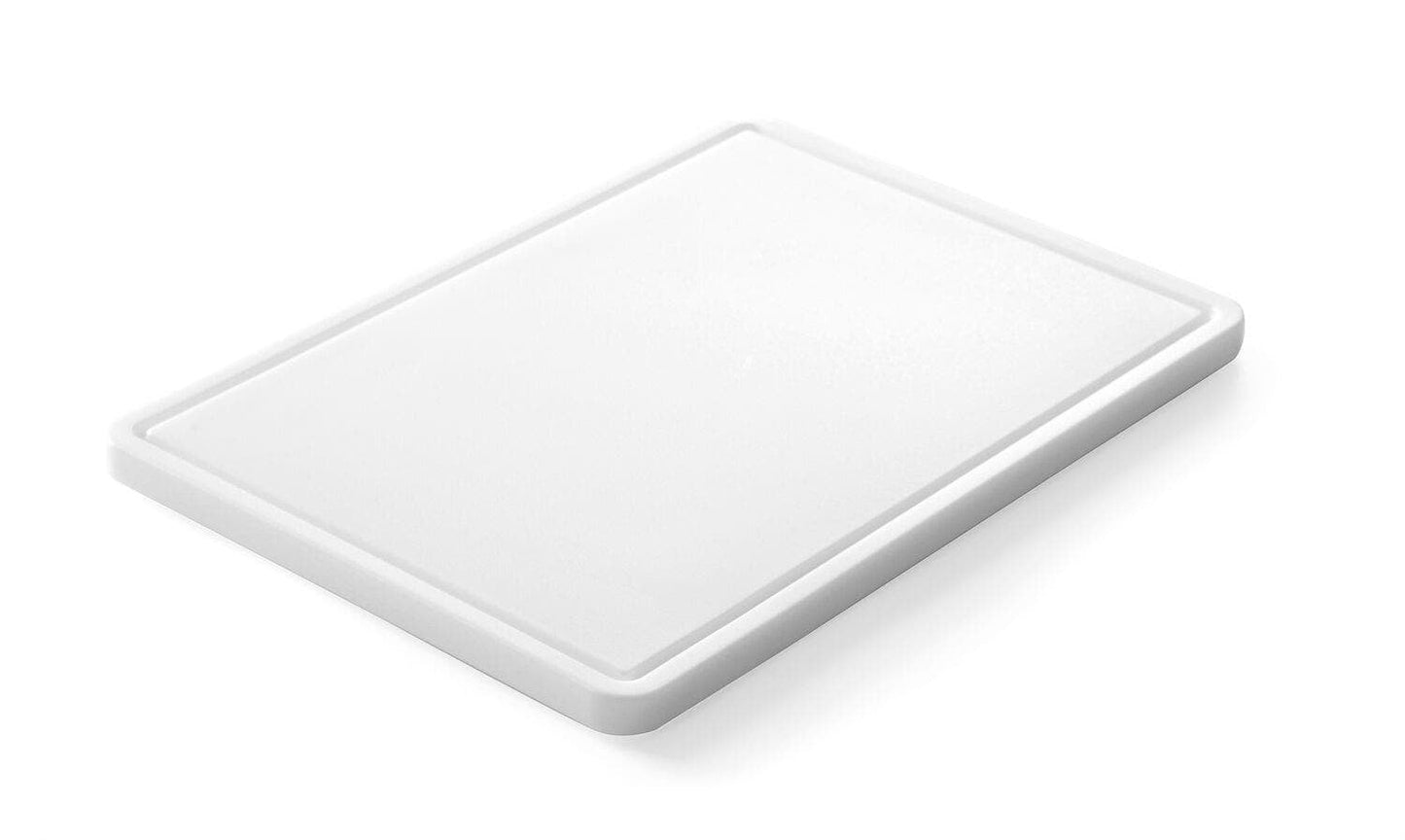 TAGLIERE UNIVERSALE CON SCANALATURA., BIANCO, 355X250X(H)15MM