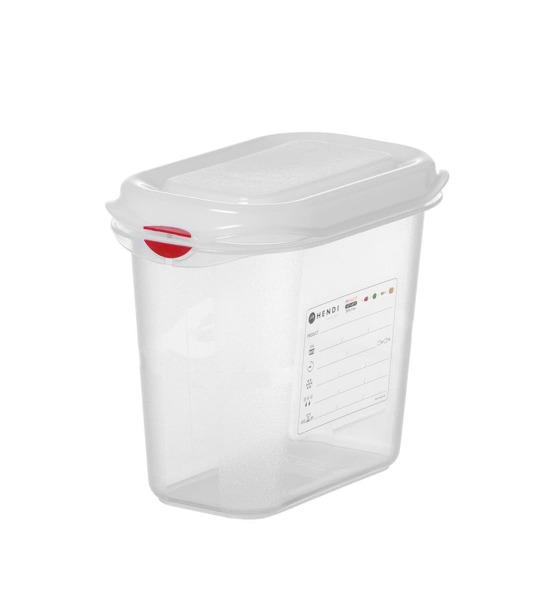 CONTENITORE GN 1/9 POLIPROPILENE, GN 1/9, 1,5L, TRASPARENTE, 176X108X(H)150MM