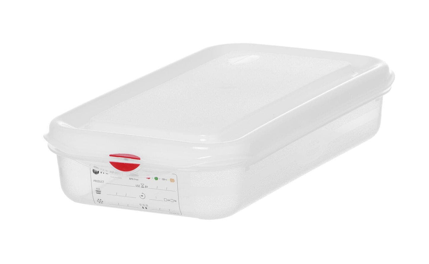 CONTENITORE GN 1/3 POLIPROPILENE, GN 1/3, 2,5L, TRASPARENTE, 325X176X(H)65MM