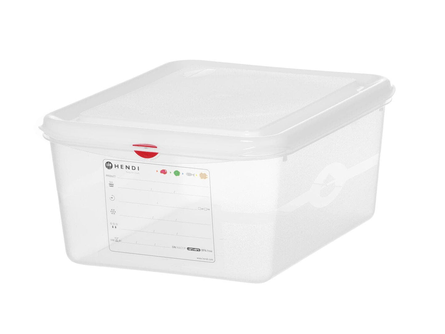 CONTENITORE GN 1/2 POLIPROPILENE, GN 1/2, 10L, TRASPARENTE, 325X265X(H)150MM