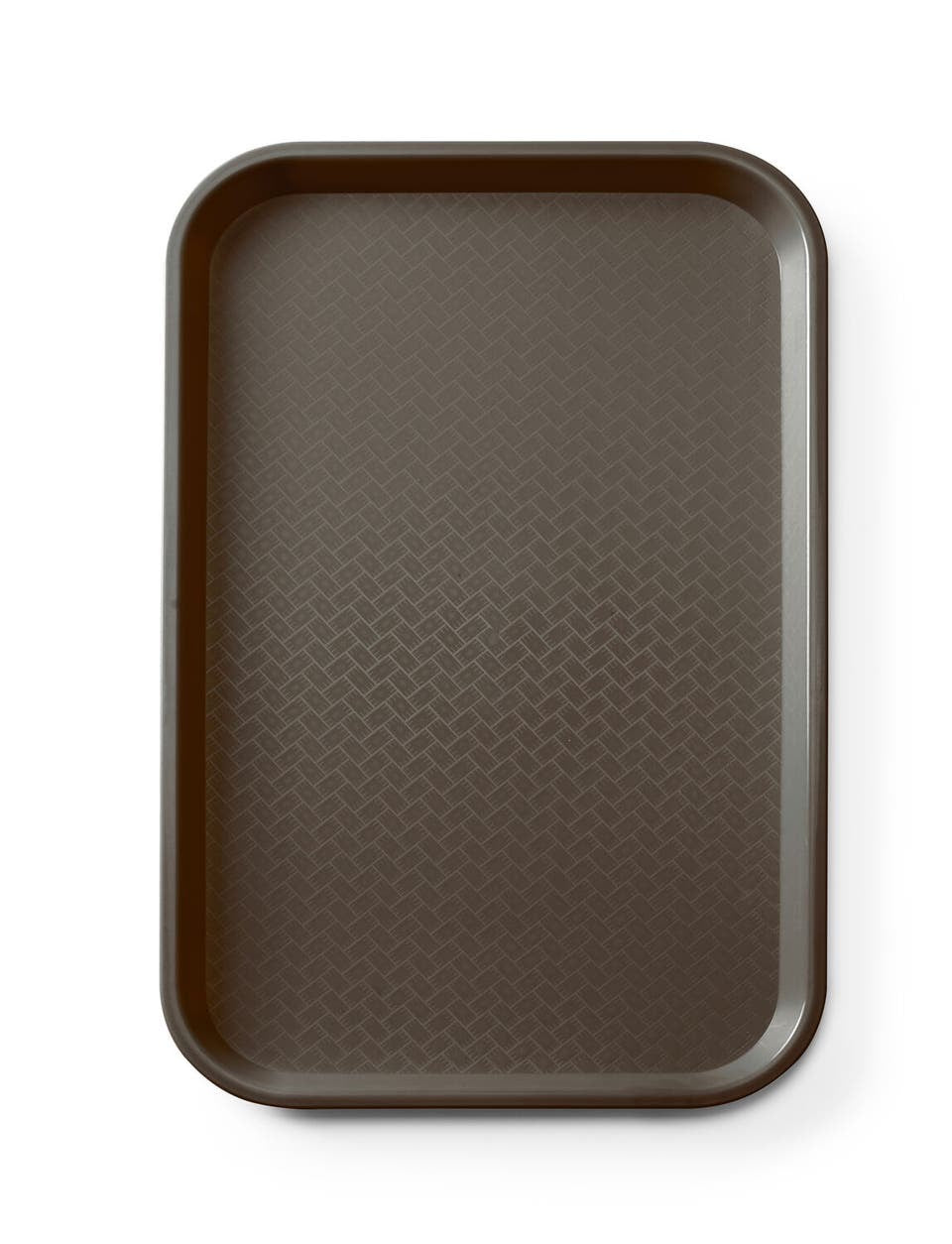 VASSOIO FAST FOOD IN POLIPROPILENE GN 1/1, AMERBOX, GN 1/1, MARRONE, 530X325X(H)20MM