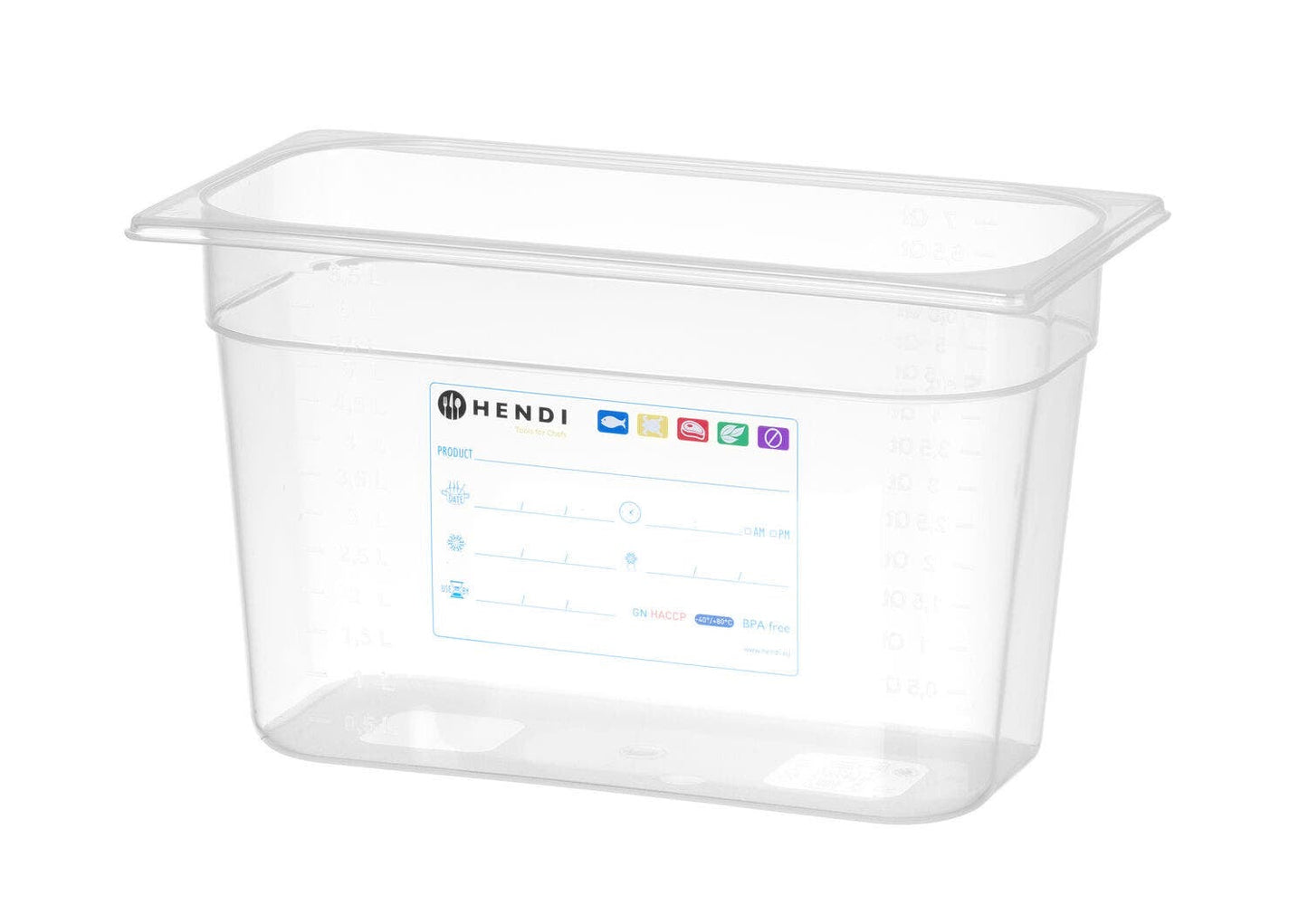 CONTENITORE GASTRONORM 1/3, GN 1/3, 7,8L, TRASPARENTE, 325X176X(H)200MM