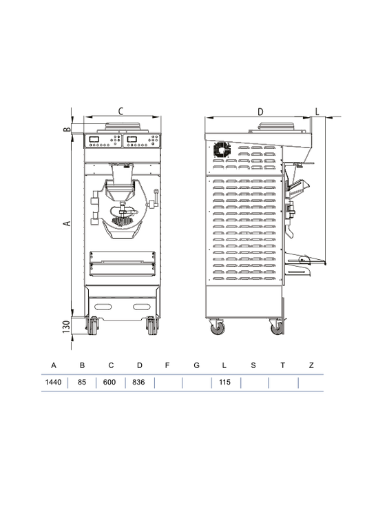 MANTECATORE COMBINATO - RHB 15/60