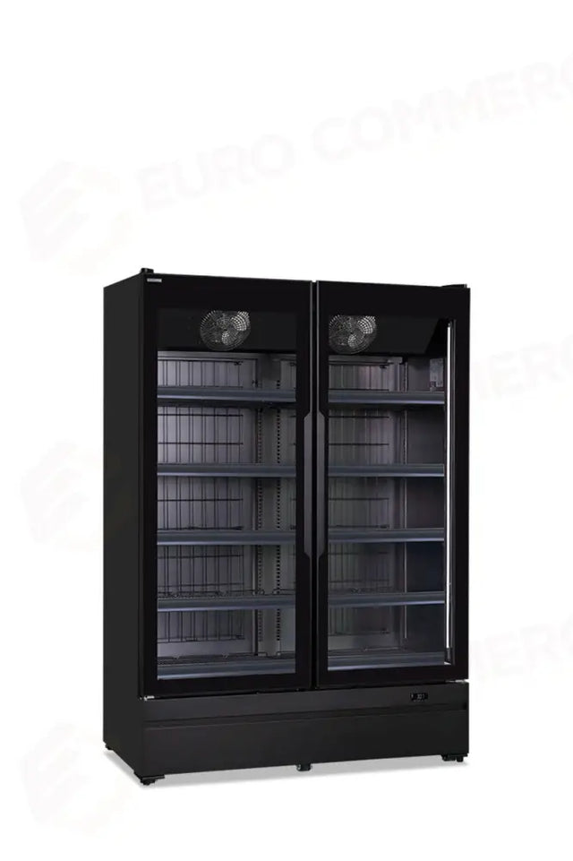 ARMOIRES 2 PORTES, VENTILÉES - -22 °C / -18 °C - ROMA 137 BT BLK - KLIMAITALIA