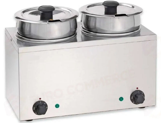 Bain-marie électrique double réservoir 3,5 litres pour chocolat - 606035 - KAREL