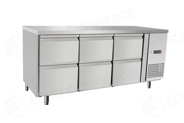 BANCO REFRIGERATO, 6 CASSETTI, ARKTIC, 135L, ARGENTO, 230V/400W, 1795X700X(H)755MM - 238325