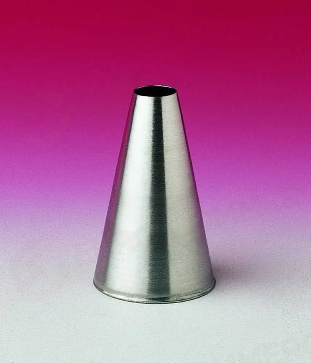 ONE-PIECE STAINLESS STEEL DECORATING NOZZLES WITH ROUND HOLE, H 5CM Ø17MM - 511-017 - KAREL