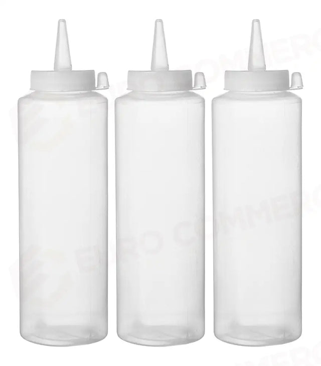BOTTIGLIE DOSATRICI - 3 PEZZI, HENDI, 0,35L, TRASPARENTE, 3 PEZZI, Ø55X(H)205MM - 557853