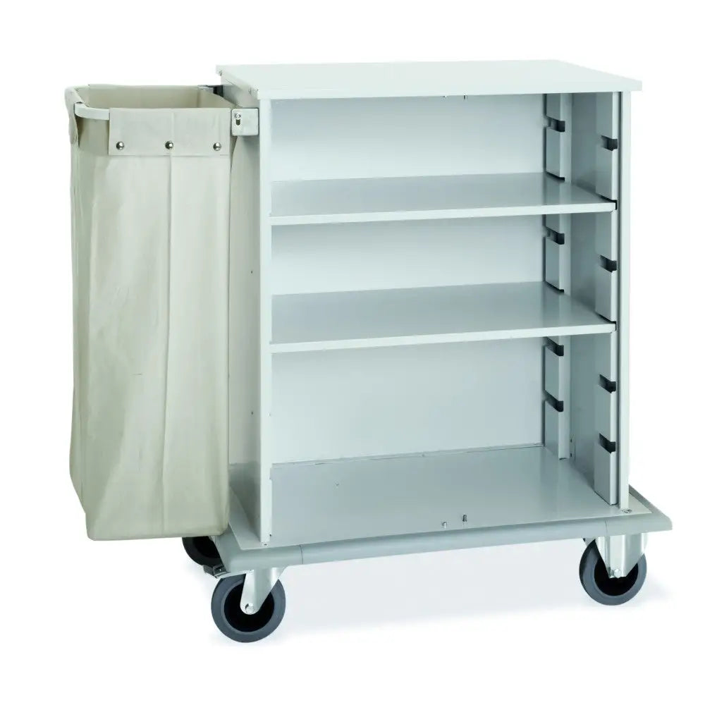 CARRELLO PORTABIANCHERIA ARMADIATO,1 SACCO PORTABIANCHERIA,2 RUOTE FRENATE - 2022-F - METALCARRELLI - CARRELLI