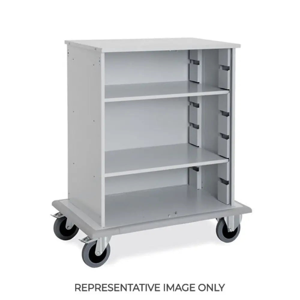 CARRELLO PORTABIANCHERIA ARMADIATO 2 RUOTE FRENATE - 2020-F - METALCARRELLI - CARRELLI