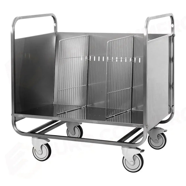 CARRELLO PORTAPIATTI/VASSOI IMPILATI, PORTATA 200 PIATTI - 1270P - METALCARRELLI