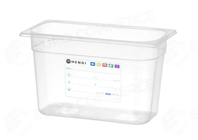 CONTENITORE GASTRONORM 1/3, HENDI, GN 1/3, 4L, TRASPARENTE, 325X176X(H)100MM - 880272