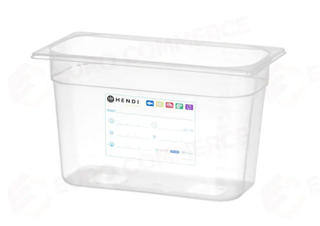 CONTENITORE GASTRONORM 1/3, HENDI, GN 1/3, 5,7L, TRASPARENTE, 325X176X(H)150MM - 880265
