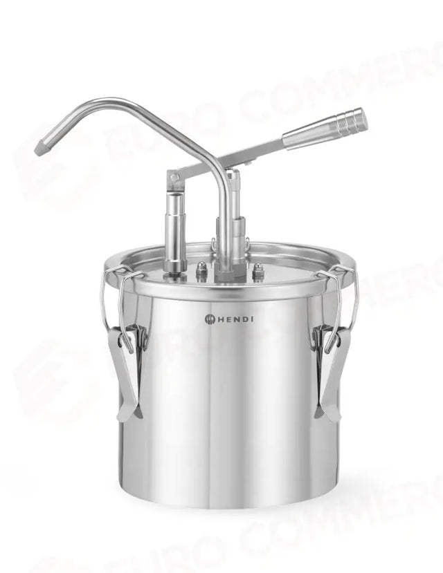 CONTENITORE PER SALSA IN ACCIAIO INOSSIDABILE CON DISPENSER, HENDI, 4,5L, XX(H)420MM - 558102
