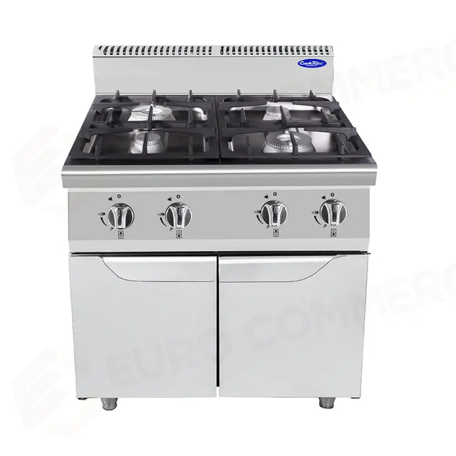 Cuisinière 4 brûleurs avec porte série 700 - AT7G4B-F-1 - ATOSA