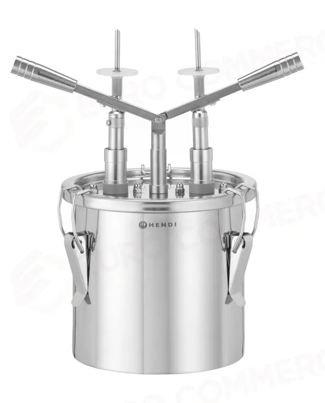 DISTRIBUTORE PER RIEMPIMENTO DI CIAMBELLE, HENDI, 4,5L, ARGENTO, 330X240X(H)390MM - 558164