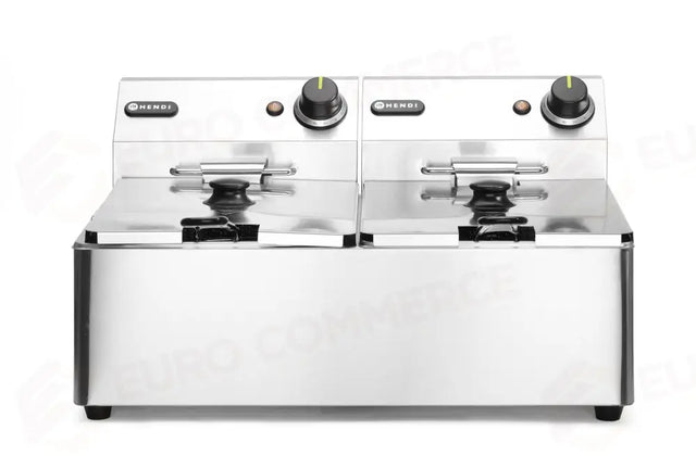 FRIGGITRICE KITCHEN LINE - 2X 6L, HENDI, KITCHEN LINE, 12L, 230V/6600W, 550X430X(H)305MM - 205853