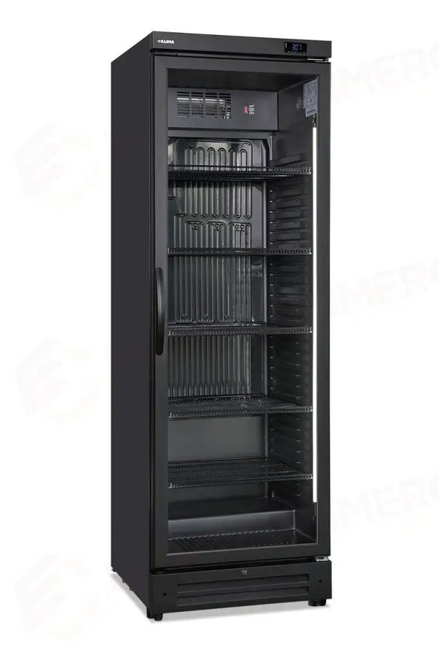 CAVE À VIN AUTONOME 1 PORTE, PORTE BATTANTE, PORTE VITRÉE, STATIQUE AVEC AGITATEUR - +3 °C / +16 °C - CLW 401 BLK - KLIMAITALIA