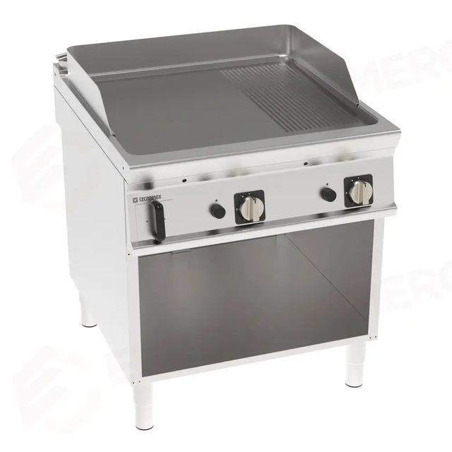 GAS GRIDDLE P.1/3 RIBBED 800 RUB. MY23 - 313250 - TECNOINOX