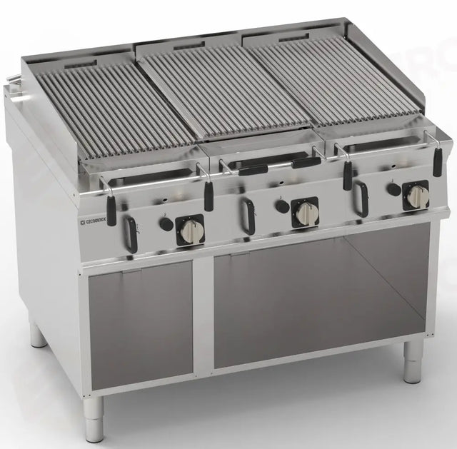 STAINLESS STEEL LAVA GAS GRILL S 12 T90 FS - 313209 - TECNOINOX