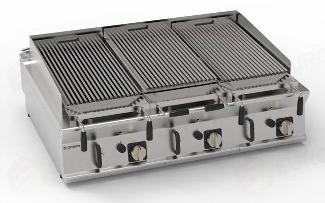 Grille de cuisson à gaz en acier inoxydable LAVA S 12 T90 TOP - 313206 - TECNOINOX