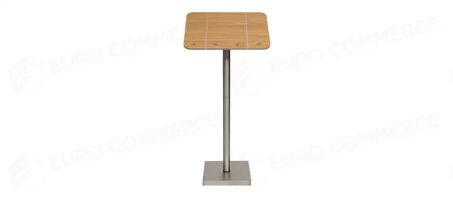 PUPITRE BOIS N/INOX AVEC BUTÉES PORTE-MENU - 141361 - MORINI