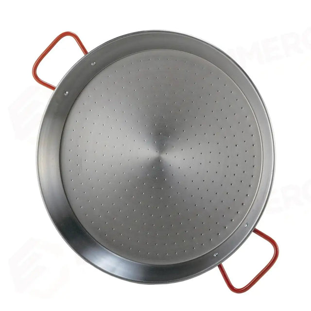 PAELLERA 2 MANICI 60 CM FERRO SPAZZOLATO G100 GARCIMA - 1380405 - MEDRI