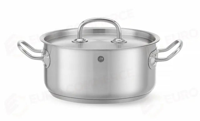 PENTOLA PER STUFATO BASSA - CON COPERCHIO, HENDI, KITCHEN LINE, 4,9L, Ø240X(H)110MM - 836026
