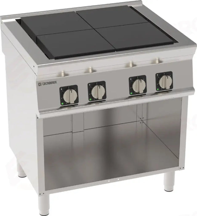 Plaque de cuisson électrique 4 feux en forme de « U » - 716102 - TECNOINOX