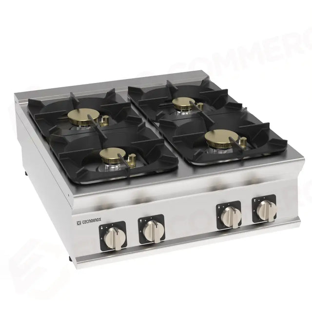 4-BURNER, HERMETIC GAS HOB - 313267 - TECNOINOX