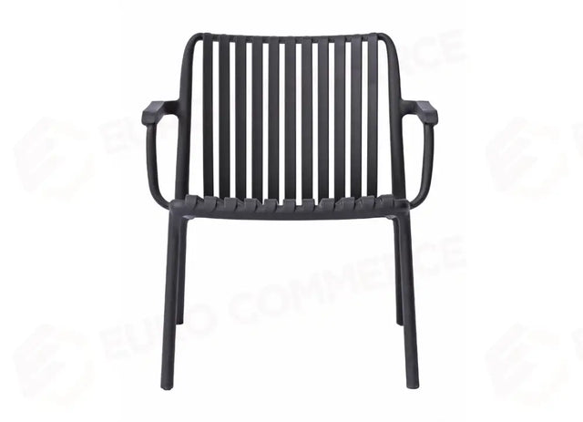 POLTRONA BALCONY SET VALENCIA IN POLIPROPILENE CON FIBRA DI VETRO - ANTRACITE CC76G - GREENWOOD