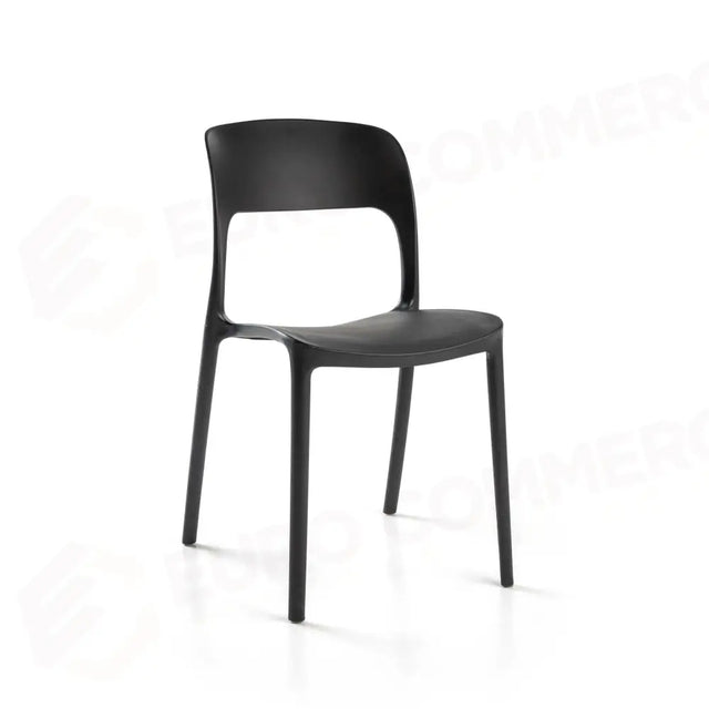 RISTO STACKABLE BLACK POLYPROPYLENE CHAIR CM41X57H45/82.5 - 2807840000 - VACCHETTI