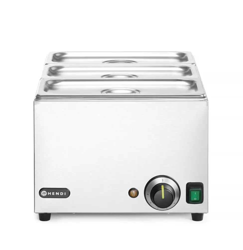 SET: BAGNO-MARIA RANGER + 3X GN 1/3 CON COPERCHIO GN 1/1 230V/1000W 590X332X(H)242MM - HENDI