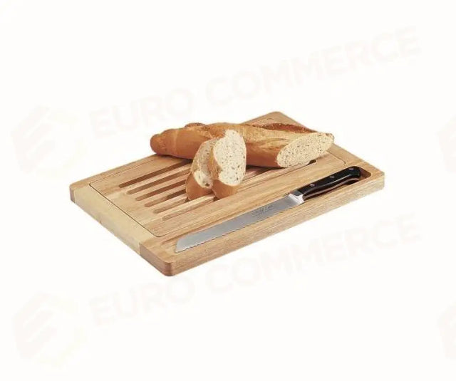 Wooden Bread Board with Crumb Tray - 2615 - KAREL
