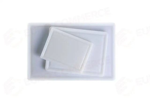 WHITE POLYTHENE CUTTING BOARD - 22X29X1 CM - T5018 - LION