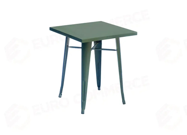 TAVOLO IN LAMIERA 60×60 - VERDE MILITARE TC41V - GREENWOOD