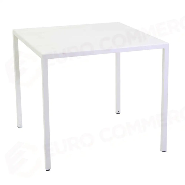 NEW ELMA WHITE SELF-LEVELING METAL TABLE, SQUARE CM80X80H75 - 6463940000 - VACCHETTI
